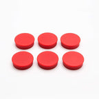 Bullseye Office 24 Round Red Fridge Magnets, Button Shaped, Small Colorful - Image 9
