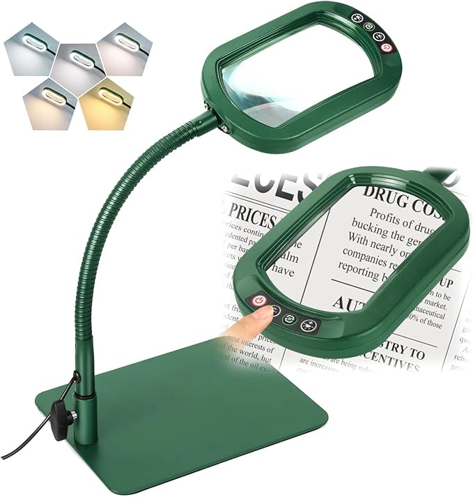 Veemagni 10X Rectangle Magnifying Glass by VEEMAGNI