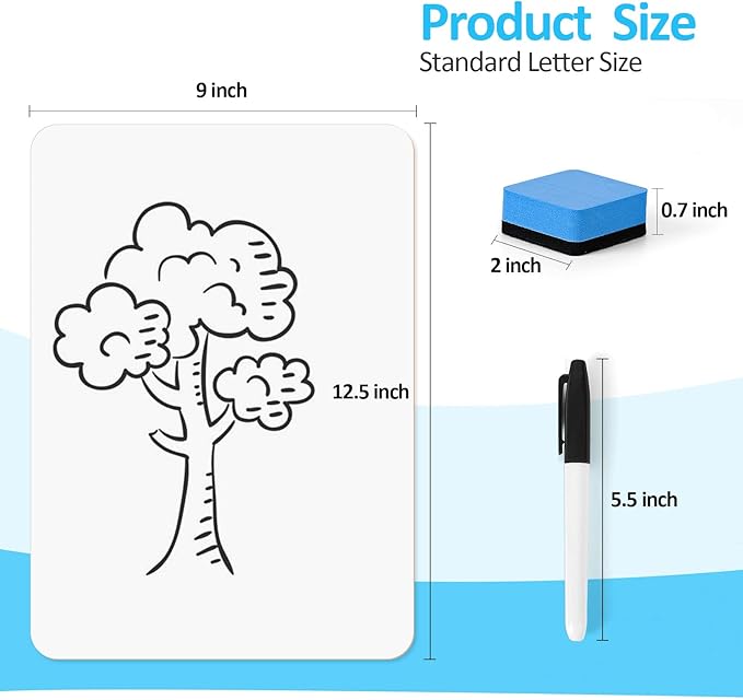 Dry Erase LapBoards, PANDRI 36 Pack Double Sided 12.5 x 9 Inch Dry Erase Boards - Image 2
