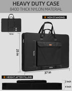 nicpro art portfolio bag 24”x 36'', nylon artist shown in use