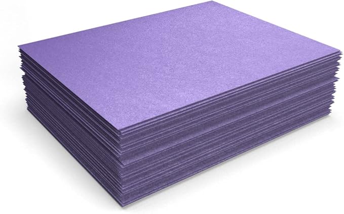 LUXPaper 8.5" x 11" Cardstock | Letter Size | Amethyst Metallic | 105lb. Cover - Image 4