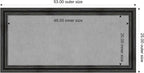 Amanti Art Black Framed Magnetic Board 25x53 Oversize Vision Board - Image 3