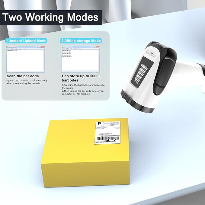 Laser Wireless Handheld Barcode Reader - Image 5