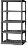 sterilite 5 shelf unit, heavy-duty plastic storage &, main product view