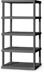 sterilite 5 shelf unit, heavy-duty plastic storage &, main product view