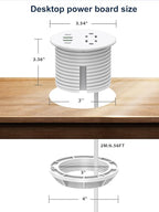 Recessed Power Grommet 3 inch - Image 5
