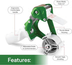 TAPEWELL Heavy Duty Metal Frame 2 Inch Wide Packing Tape Dispenser Gun - Image 3