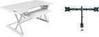 Rocelco 46" Large Height Adjustable Standing Desk Converter by Rocelco