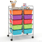 GLACER 10 Drawer Rolling Cart, Storage Cart