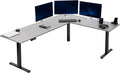 VIVO Electric Corner 84 x 63 inch L-Shaped Standing Desk, Memory Height by VIVO