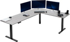 VIVO Electric Corner 84 x 63 inch L-Shaped Standing Desk, Memory Height by VIVO