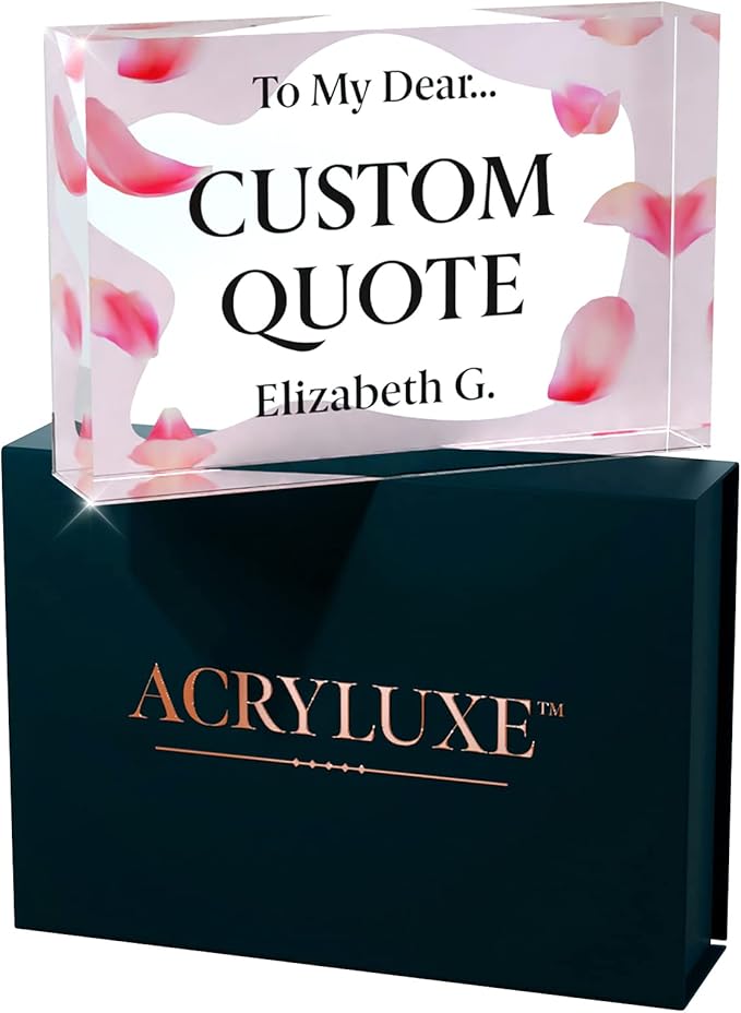 Personalized Gifts, Custom Quote Block Letter Board, Crystal-Clear Acrylic - Image 9
