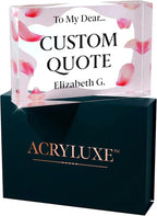 Personalized Gifts, Custom Quote Block Letter Board, Crystal-Clear Acrylic - Image 9