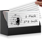 SHIQIKEJIPTY 5X8 Index Card Holder Acrylic Black Note Card Holder Index Card by SHIQIKEJIPTY
