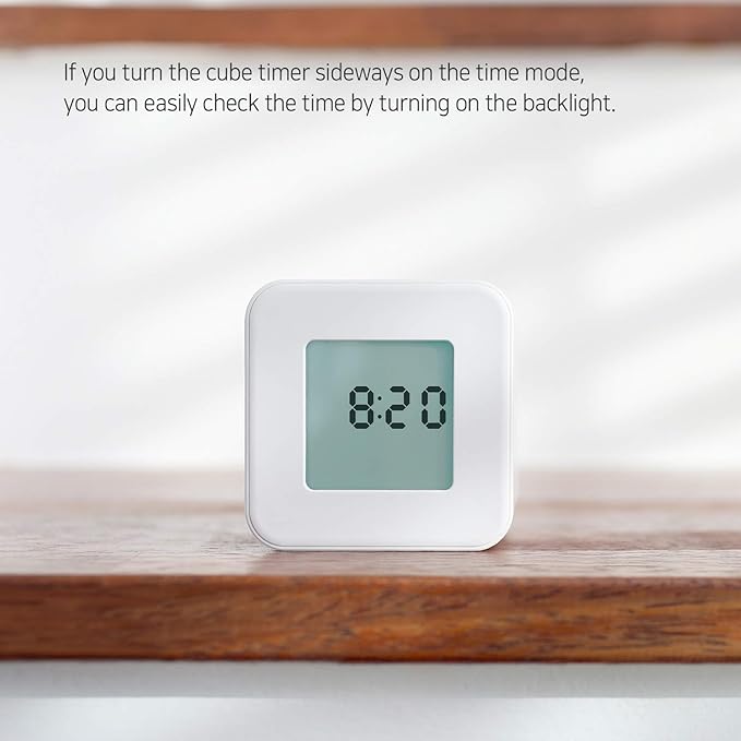 mooas Multi Cube Timer Clock Rotating Flip Gravity Sensor Time Management - Image 4