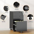 AFAIF 3 Drawer File Cabinet - Image 6