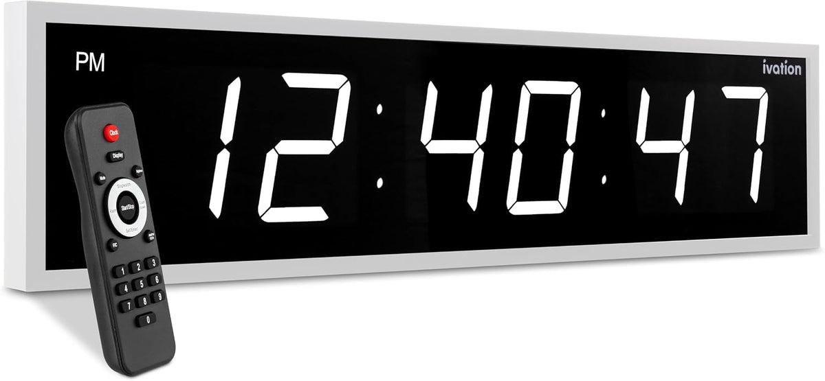 Ivation Oversized 36" Large Digital LED Clock | Big Digital Clock