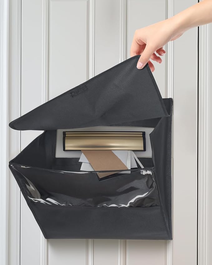 Uniclife Mail Slot Catcher for Door, Large Capacity Letter Catcher Letterbox by UnicLife