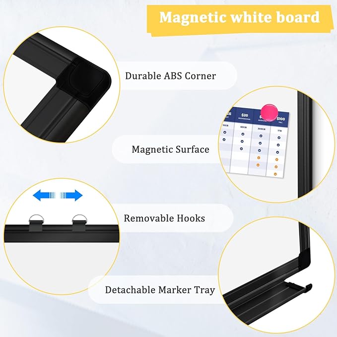 AMUSIGHT Double-Sided Magnetic Whiteboard - Image 4
