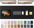 YSAGi Leather Desk Protector, Office Mat, Large Mouse Mat, Non-Slip PU Leather by YSAGi