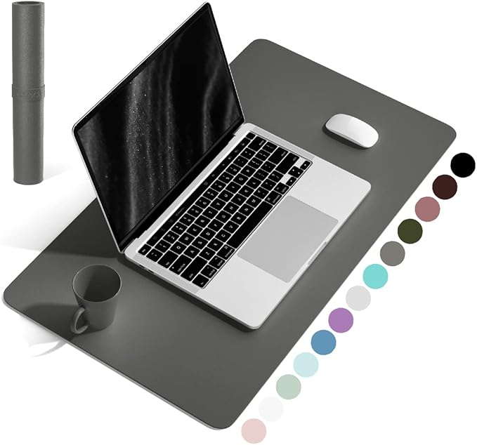 YSAGi Non-Slip Leather Desk Pad, Waterproof Laptop Computer Desk Keyboard Mat by YSAGi