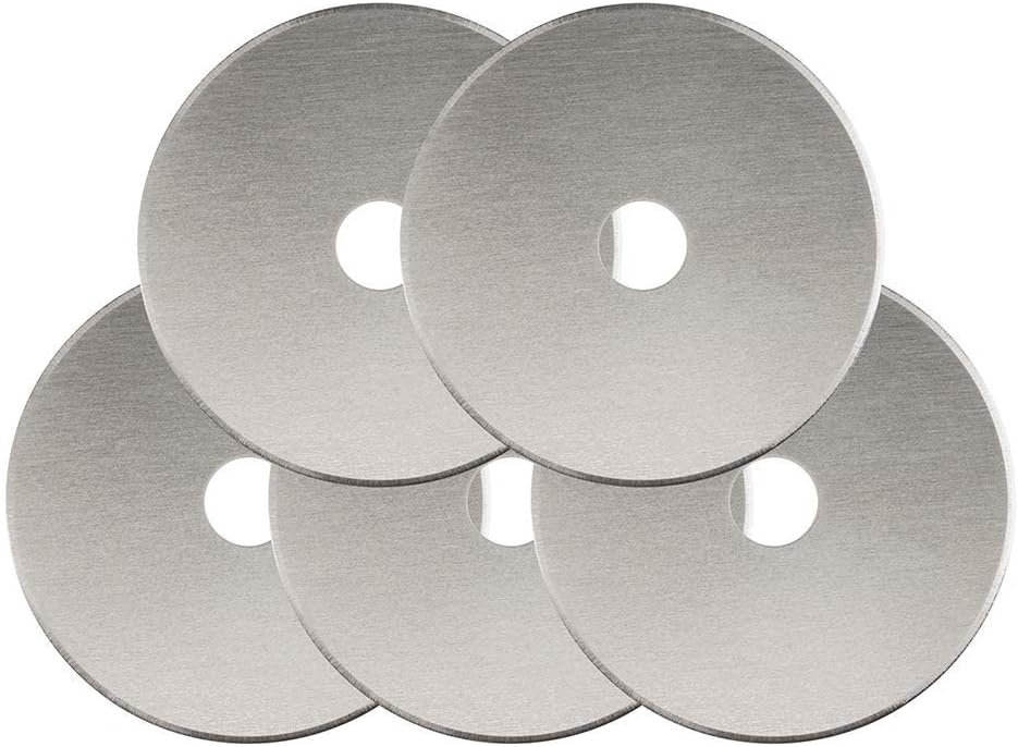 Fiskars Rotary Cutter 45mm Replacement Blades - 5-Pack - 45mm Stainless Steel...
