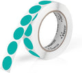Perco Teal 1-Inch Round Circle Dot Sticker Labels by Perco