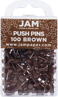 JAM PAPER Colorful Push Pins by JAMPaper