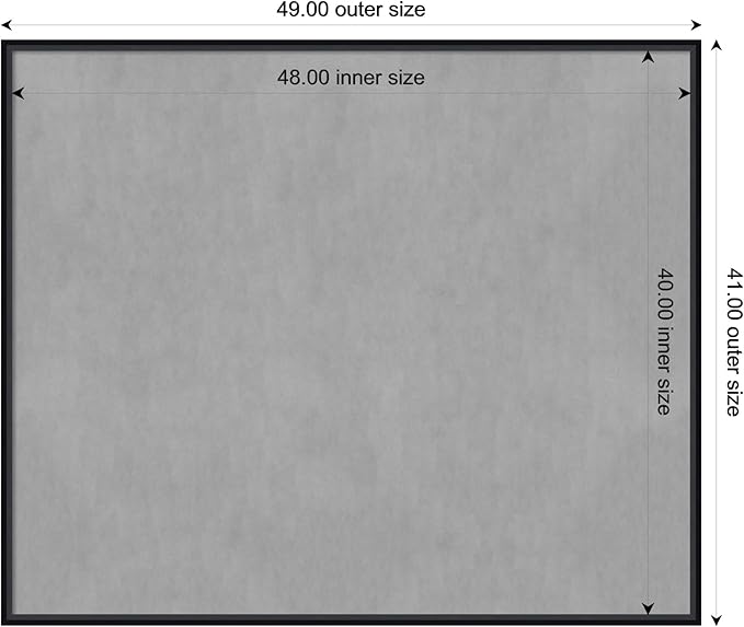 Amanti Art Black Framed Magnetic Board 41x49 Oversize Vision Board - Image 4