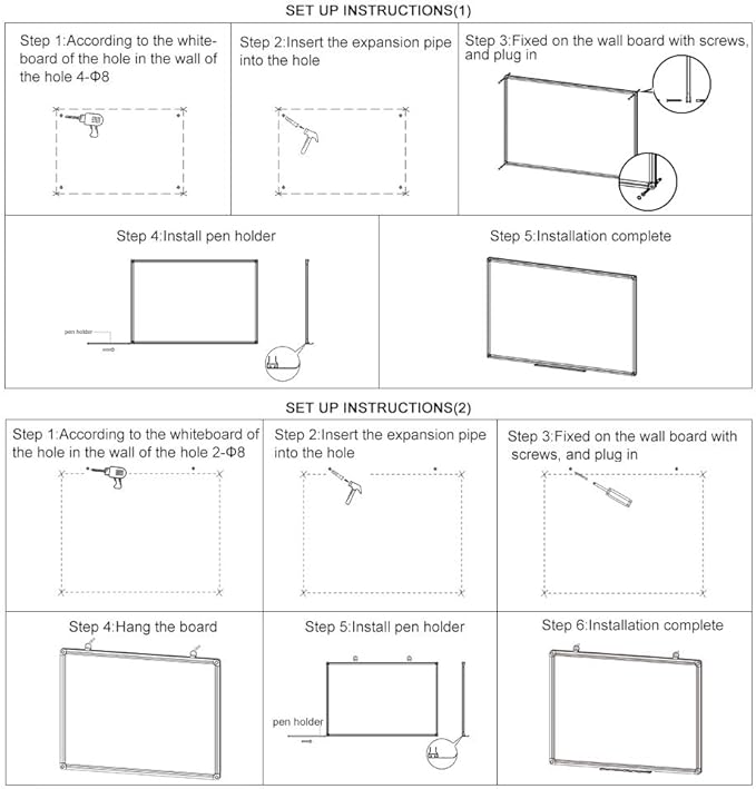 XIWODE Large 36x72 Inch Magnetic Dry Erase Whiteboard - Image 8
