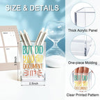 QYUVK But Did You Document It Acrylic Cosmetic Pencil Holder Cup, Pen Holder - Image 2