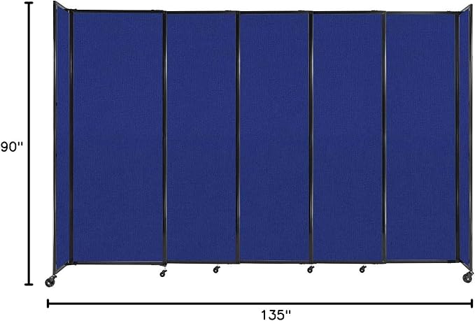 Versare Straightwall Sliding Portable Wall Partition | Freestanding Office - Image 7