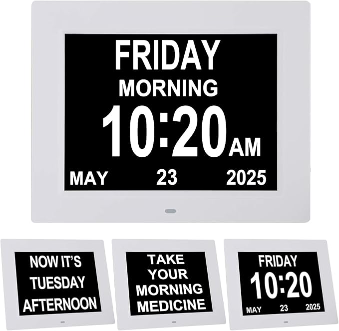 TMC 8 Inch Digital Dementia Clock by TMC