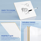 Nicpro 12 x 16 inches Lapboard Small Dry Erase Lap Board Double Sided - Image 3