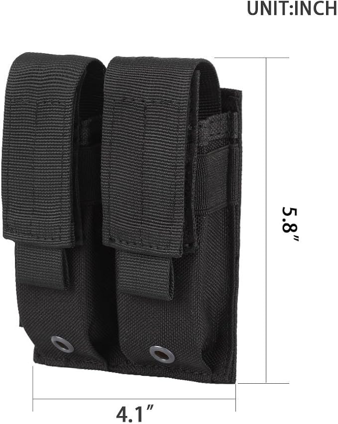 EXCELLENT ELITE SPANKER Molle Single/Double Pistol Mag Pouch Tactical Magazine - Image 2