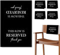 ChissNook Reserved Seating Chair Signs, This Row Is Reserved Pew Cloths Seating by Unknown