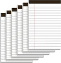 Nichela 5" x 8" Note Pads 6 Pack of Legal Pads Narrow Ruled Notepad by Nichela