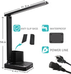 cozoo led desk lamp usb a/c ac pen, front angle view
