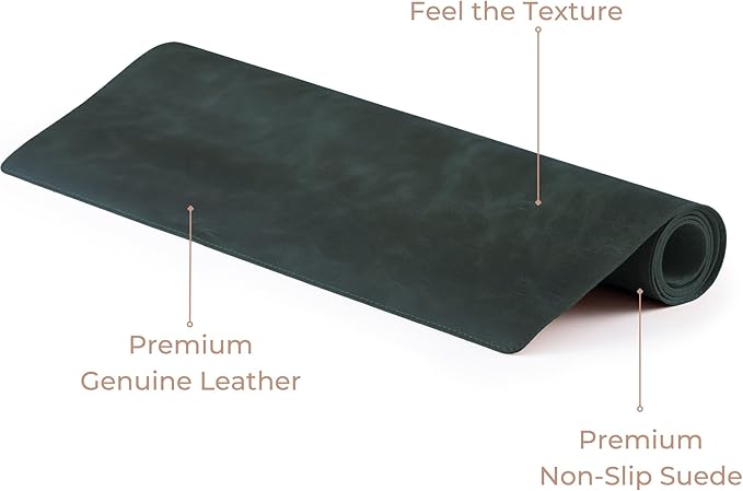 Node Leather Calfskin Leather Desk Pad – Executive Office Desk Mat - Image 4