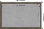 Amanti Art Grey Framed Magnetic Board 22x34 Large Vision Board - Image 3
