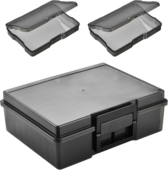 ALINK Photo Storage Box with Handle, Office Supplies - Image 7