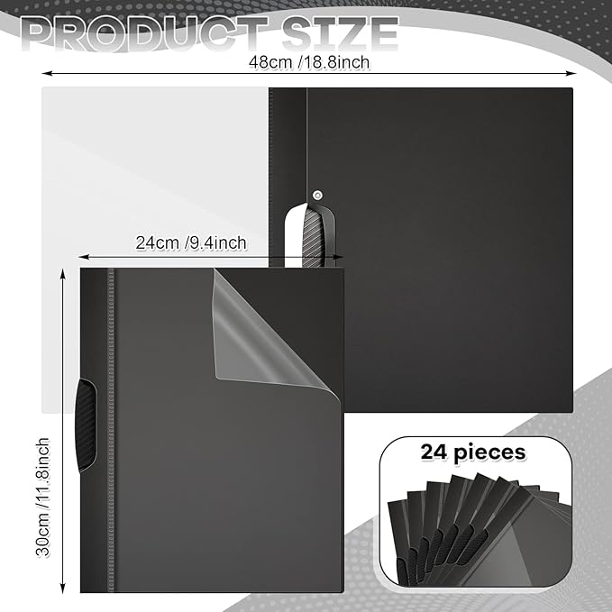 Teling 24 Pcs Clear Report Covers - Image 2