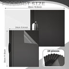 Teling 24 Pcs Clear Report Covers - Image 2