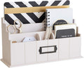 BLU MONACO | Light Pink Mail Organizer | Wooden 3 Tier Desk Organizer by Blu_Monaco