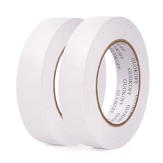 GUOKOFF Double Sided Tape 1 Inch x 40 Yards by GUOKOFF