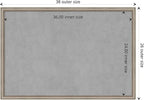 Amanti Art Silver Framed Magnetic Board 26x38 Large Vision Board - Image 4