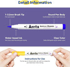 Arrtx 30 Colors Acrylic Paint Pens - Image 3