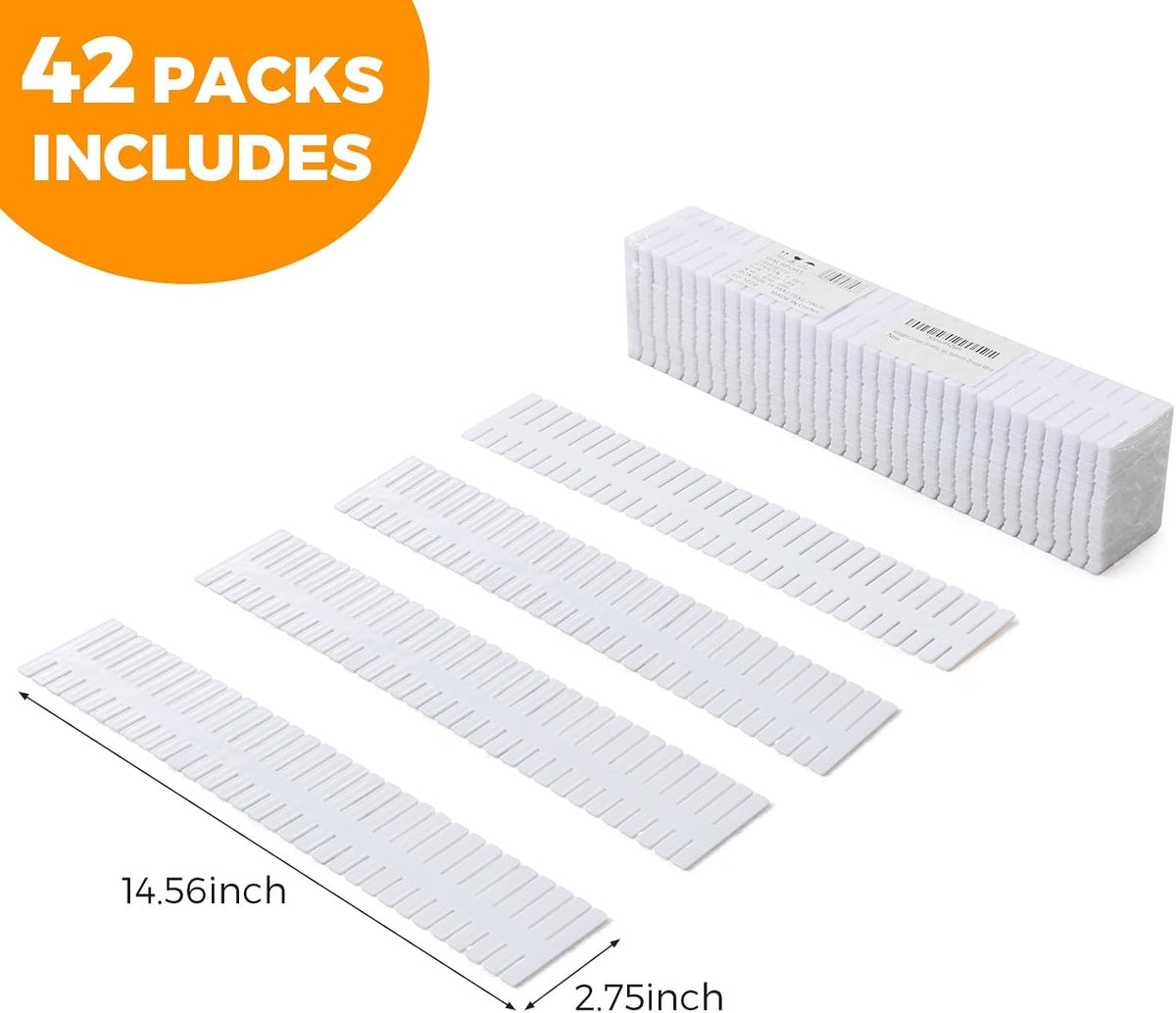 ALBAD Plastic Drawer Dividers Adjustable Drawer Organizer Dividers Separator ...