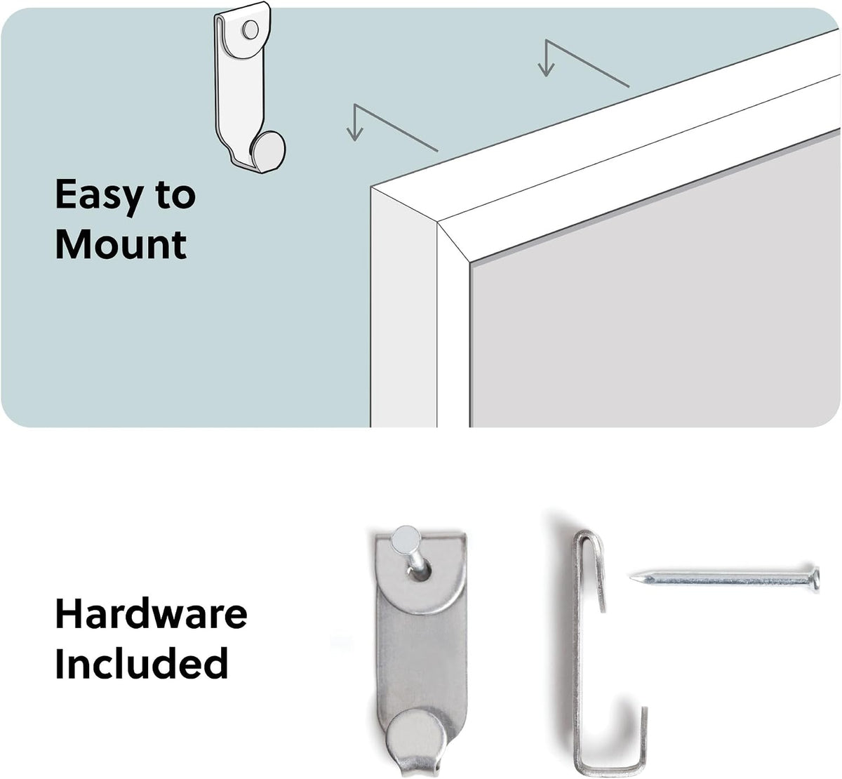 U Brands White Board, Dry Erase Boards, Wall Magnetic Whiteboard, 24" x ...