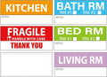 Yoget 42x90mm Large Home Moving Labels by EasyYourLifeFromHere